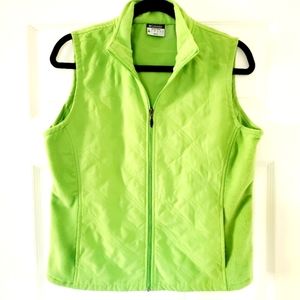 Columbia Bright Green Lightweight Quilted Vest